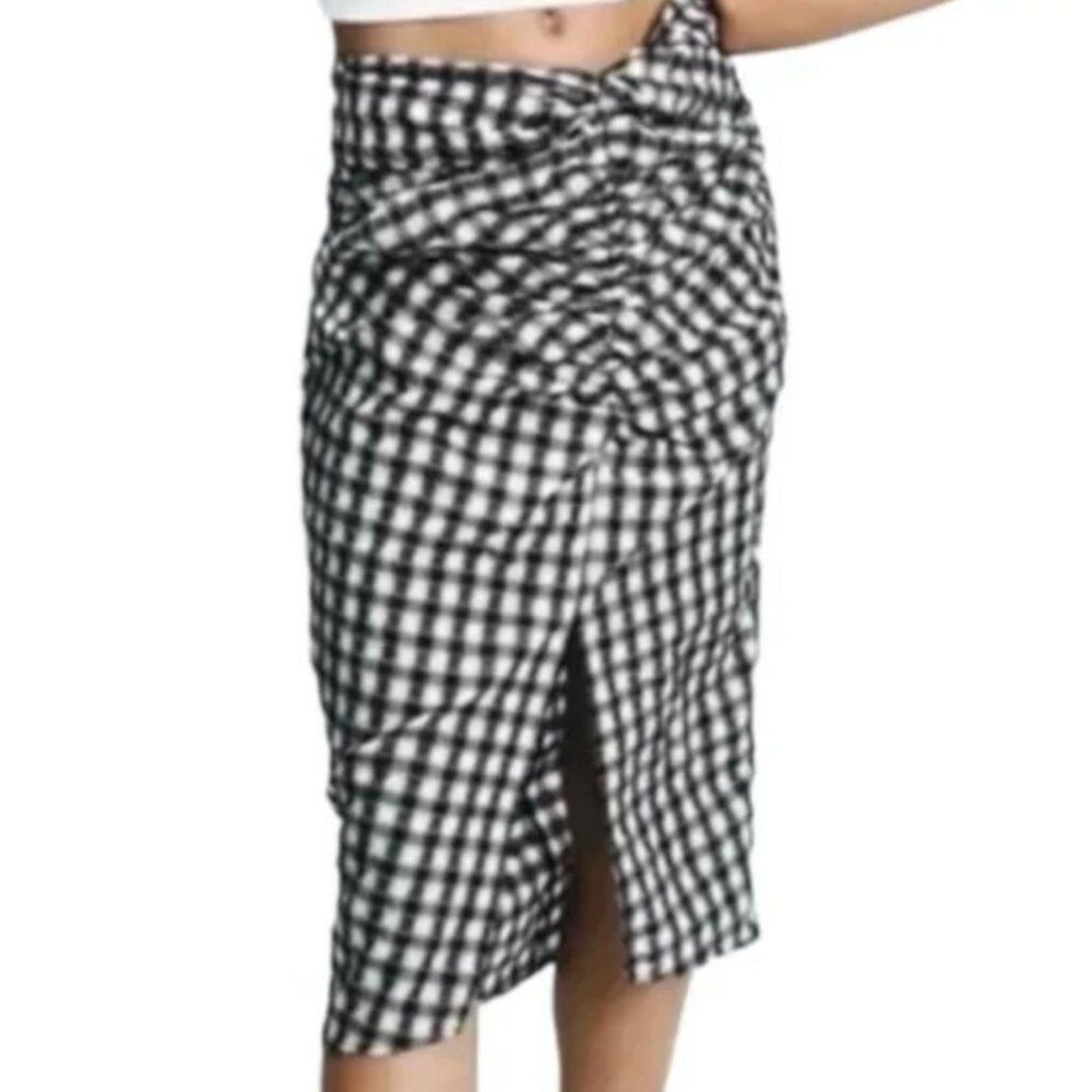 ZARA Gingham Skirt (Medium)